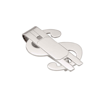 A dollar sign money clip displayed on a neutral white background.