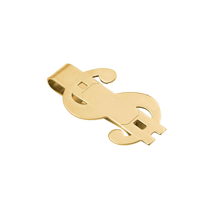 A dollar sign money clip displayed on a neutral white background.