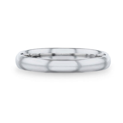 Domed 925 Sterling Silver Women's Wedding Band