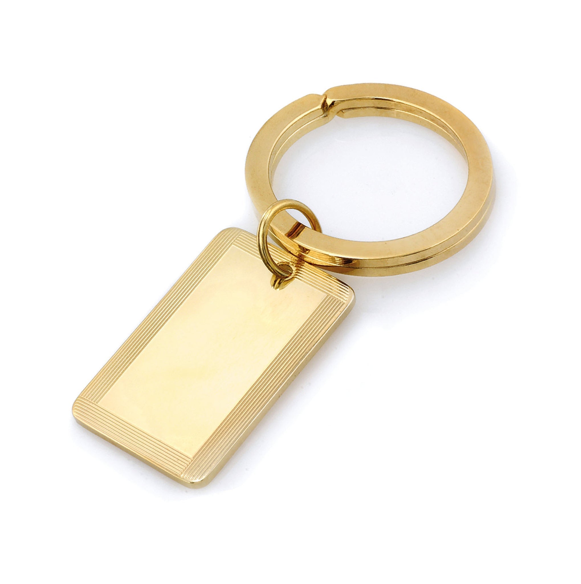 Engine-Turned Key Ring | Vansweden Jewelers