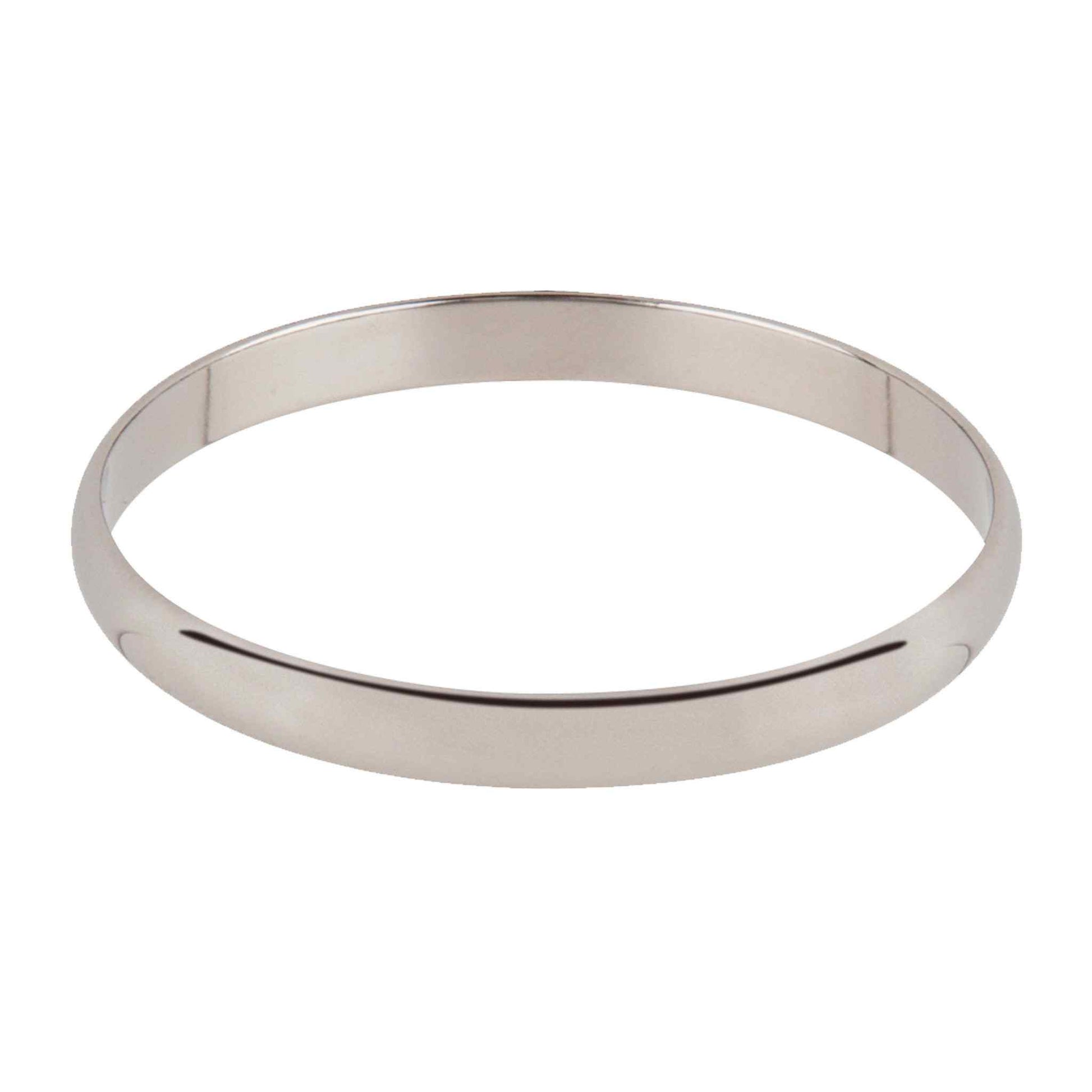 A engravable baby bangle bracelet displayed on a neutral white background.