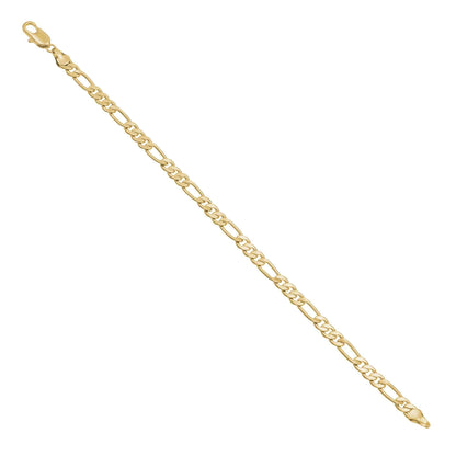 A 5mm smooth figaro bracelet displayed on a neutral white background.