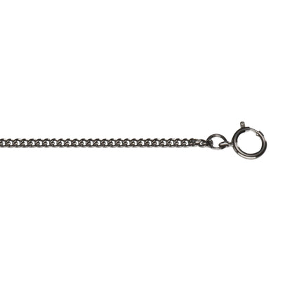 A watch curb chain displayed on a neutral white background.