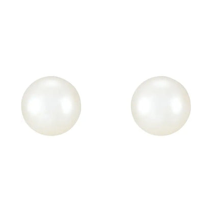 Freshwater Cultured Pearl Sterling Silver Stud Earrings