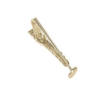 A golf tie bar displayed on a neutral white background.