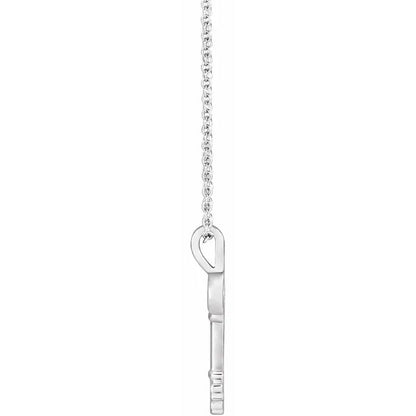 Key Sterling Silver Necklace