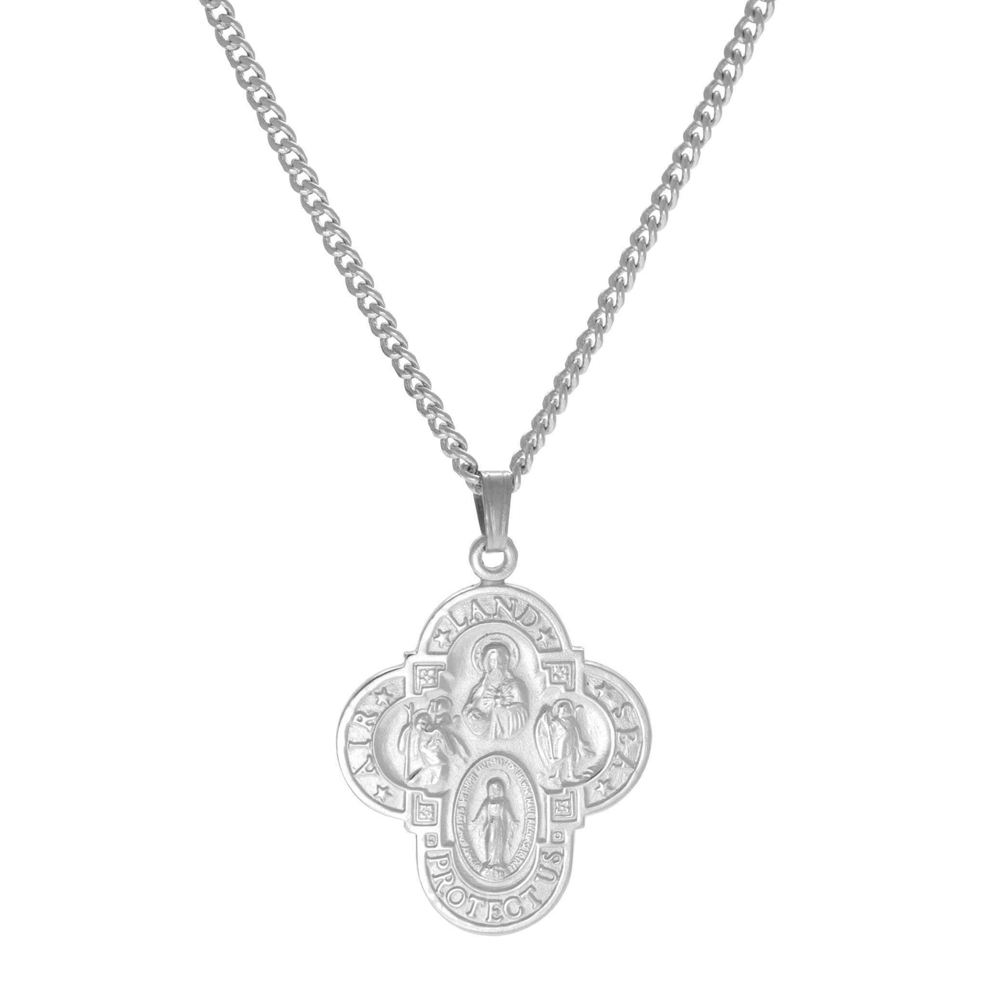 A land sea & air medal displayed on a neutral white background.
