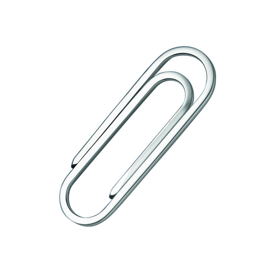 A paper clip style money clip displayed on a neutral white background.