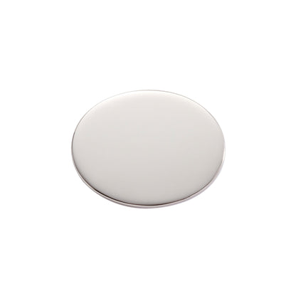 A polished oval pin displayed on a neutral white background.