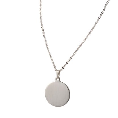 A round necklace displayed on a neutral white background.