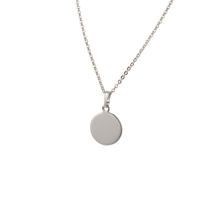 A round necklace necklace displayed on a neutral white background.