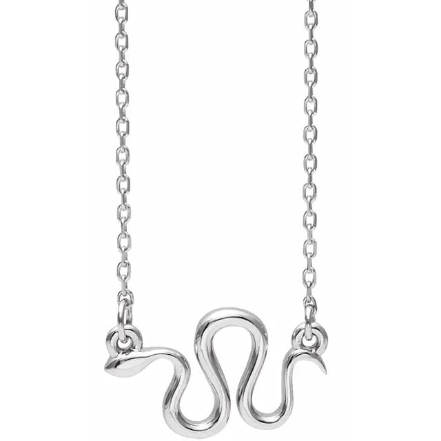 Snake Sterling Silver Necklace