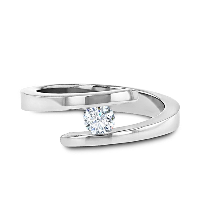 Titanium Ring with Meteorite Tension-Set Custom Made Men's Wedding Band –  Stonebrook Jewelry