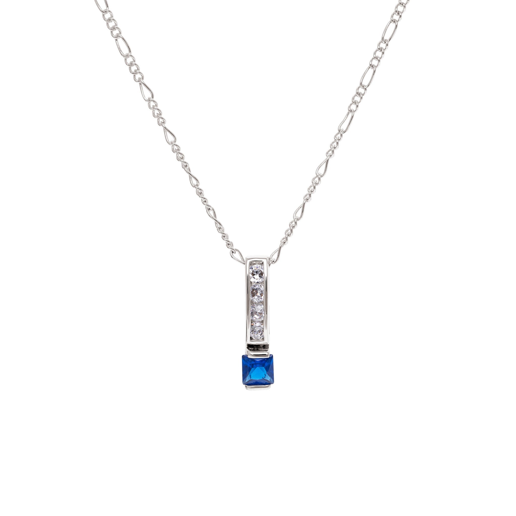 Created White Sapphire Necklace in Sterling Silver - Sam's Club
