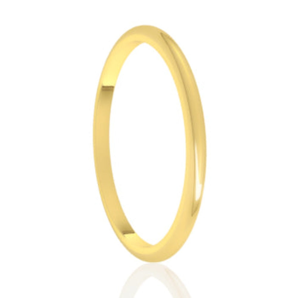 Stackable Classic 14k Gold Women's Ring