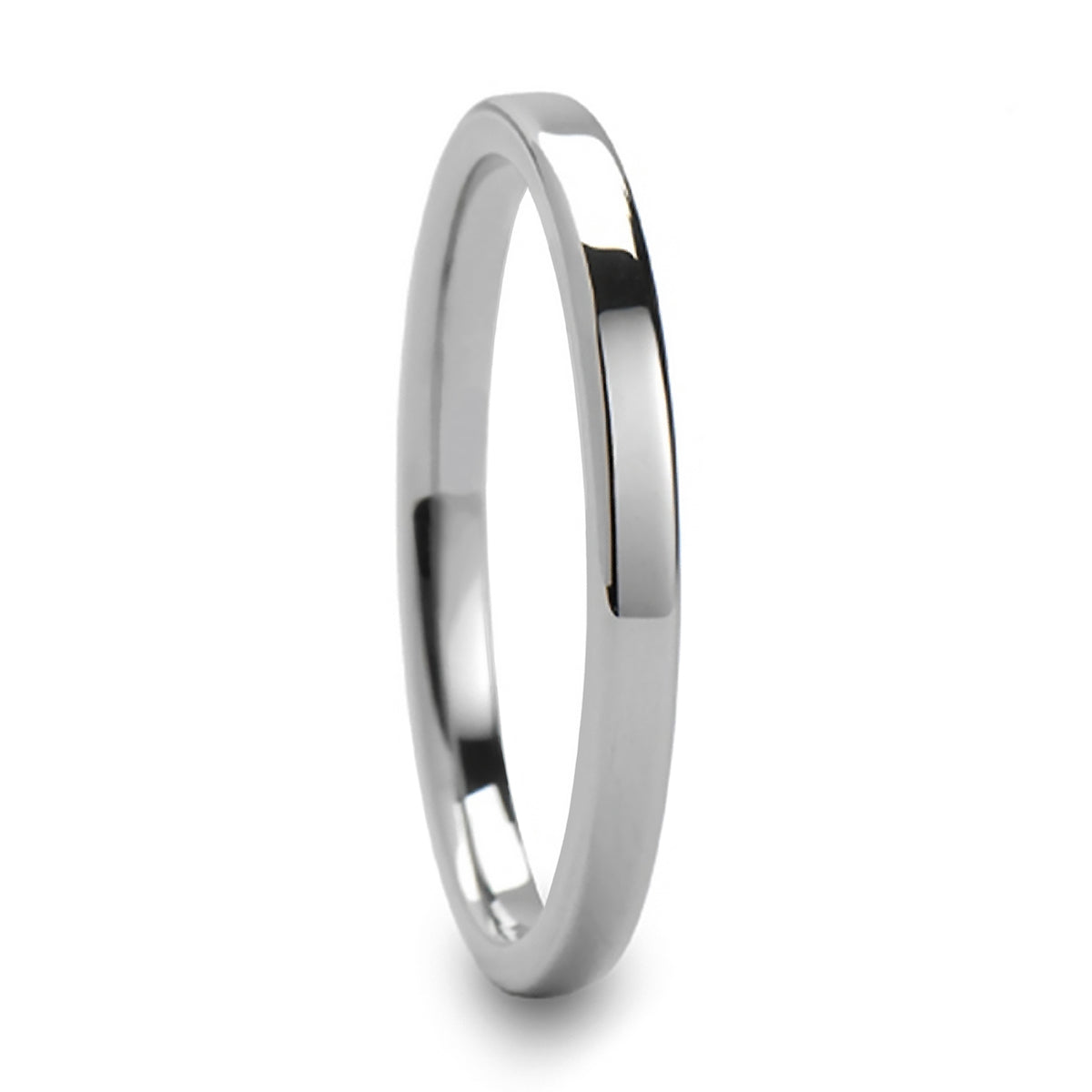 Stackable Tungsten Women's Extra-Thin Wedding Band