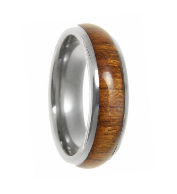 Hawaiian Koa Wood & Titanium Ring | Vansweden Jewelers