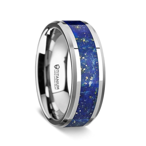 Bague En Titane Bleu Saphir - Alliance Tension 10x5mm Polie - Taille 4 à 14 - Marque Alain Raphael