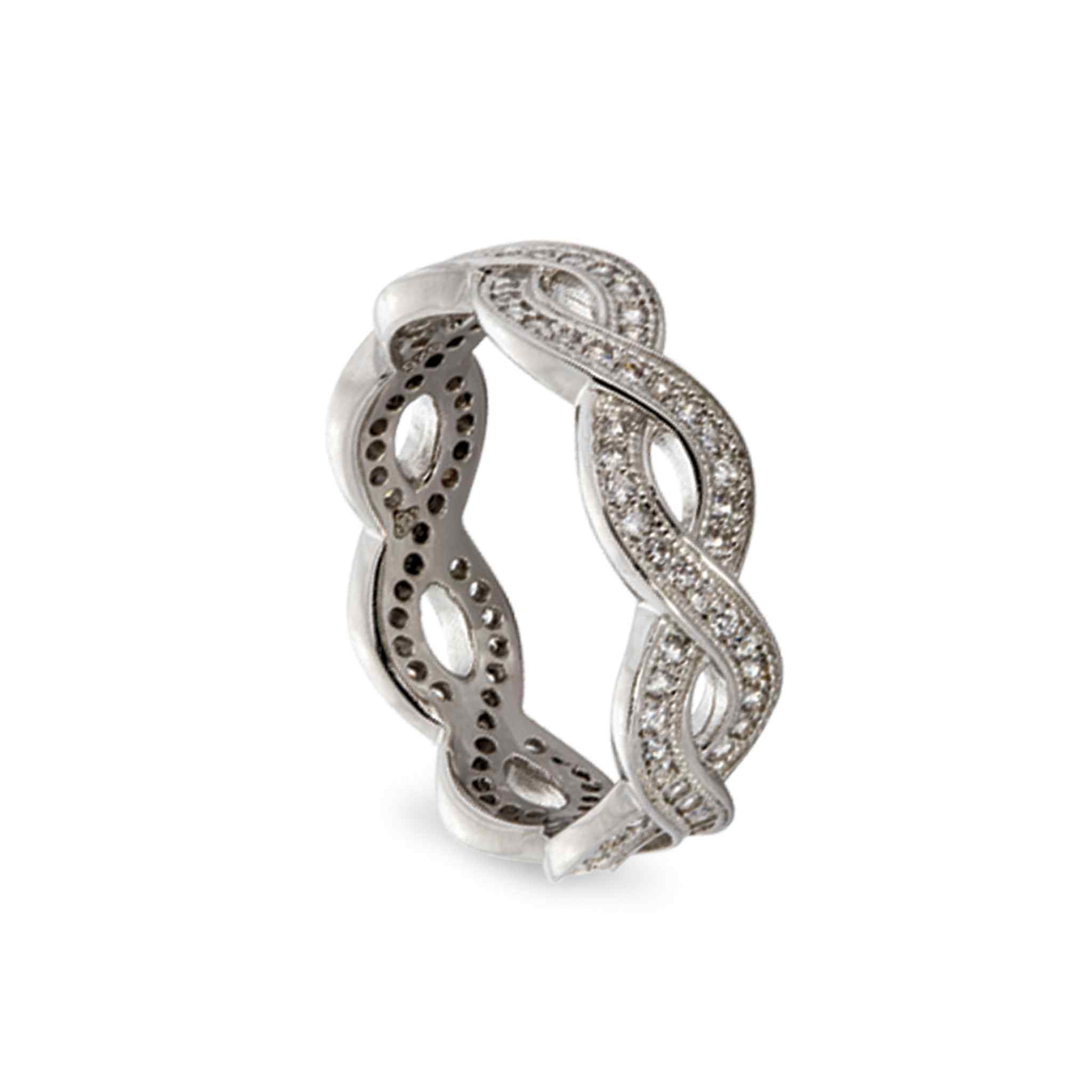 Shop LC Women Silver Spinner Band Wedding Anxiety Ring Infinity for Retro  Size 11 Birthday Gifts for Women - Walmart.com