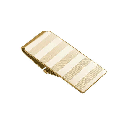 A hinged money clip displayed on a neutral white background.